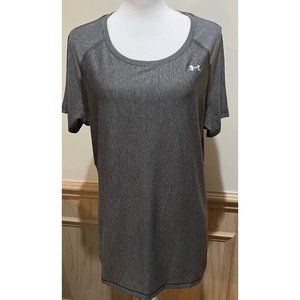 Reebok Heatgear Fitted Women's Training Running Short Sleeve ~ Size X-Lg ~ Gray
